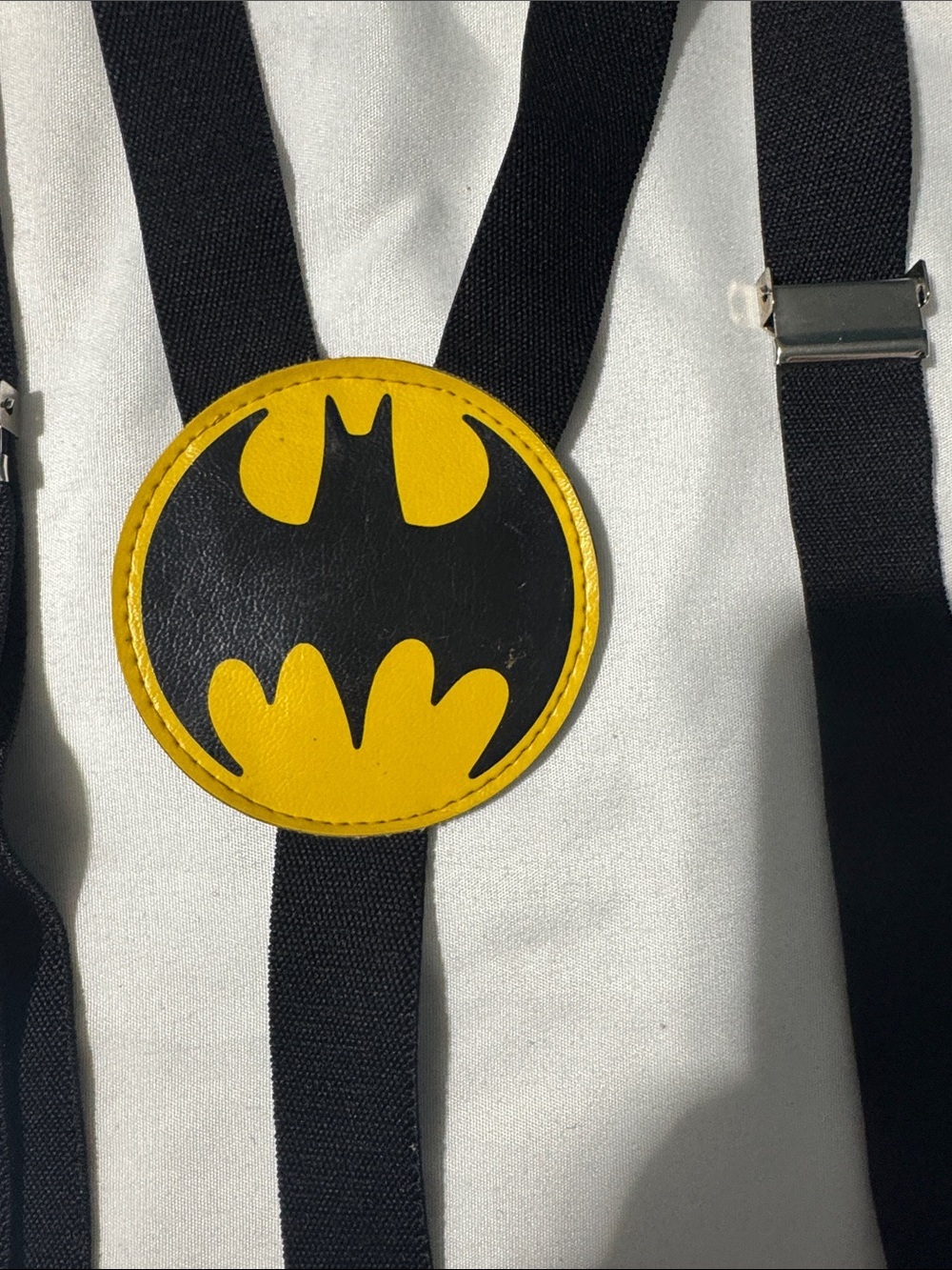 Vintage 1989 Batman Suspenders DC Comics Novel Teez Retro Superhero Adjustable